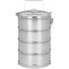 Obedár MagicHome SS682, nerez, 4x 1200 ml, 16,8x32,6 cm