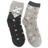 Sivé ponožky DUO ZAJKO