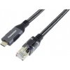 PremiumCord Ethernetový kabel USB-C na LAN RJ45 10/100/1000, 2m ku31net2