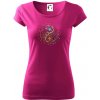 Yin & Yang strom - zima, leto - Dámske tričko Pure - S ( Fuchsiová )