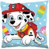 Setino Obojstranný vankúš Paw Patrol Labková patrola motív Marshall so zmrzlinou 40 x 40