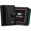Peterson Pánska čierna kožená peňaženka W057 [DH] PTN 348Z-CA-6648 BLACK ONE SIZE