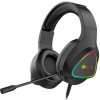 Herní sluchátka C-TECH Midas (GHS-17BK), casual gaming, RGB podsvícení, černá C-Tech