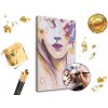 Maľovanie podľa čísel PREMIUM GOLD – Žena s kvetinami