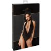 Le Desir Bodystocking Queen Size s dlhým rukávom čipka čierna