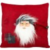 MagicHome Vianoce Vankúš MagicHome Vianoce, Santa, červený, 30x30 cm