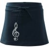 Husľový kľúč z nôt - Športová sukne - two in one - XS ( Tmavomodrá (veľmi tmavá - skoro čierna) )