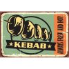 Ceduľa Kebab 30cm x 20cm Plechová tabuľa