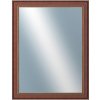 DANTIK - Zrkadlo v rámu, rozmer s rámom 70x90 cm z lišty ANGLIE hnedá Au Linka (612)