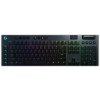 Logitech herná klávesnica G915 LIGHTSYNC RGB/ mechanická/ bezdrôtová/ GL taktilný/ USB/ US layout/ Carbon