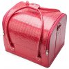 Kufrík na kozmetiku ružový lesklý