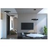 Immax 07133L NEO CÉČKO stropné svietidlo LED D600mm 43W/3150lm 2700-6500K matná čierna, diaľkové ovládanie