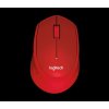 Bezdrôtová myš Logitech M330 Silent Plus, červená 910-004911