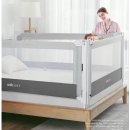 Choc Chick Zábrany na manželskú posteľ Monkey Mum Popular 180 cm - svetlo sivé