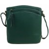 INT. COMPANY Zelená dámska crossbody kabelka so zlatými doplnkami