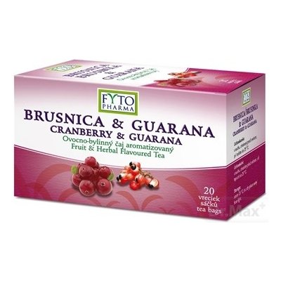 Fyto BRUSNICA & GUARANA OVOCNO bylinný čaj 20 X 2 g