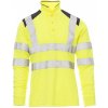 PAYPER GUARD+ WINTER FLUO 001077-0028 / Dvojfarebná reflexná polokošeľa s dlhým rukávom - žltá/navy blue XXXL