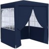 vidaXL Profesionálny párty stan+bočné steny 2x2 m modrý