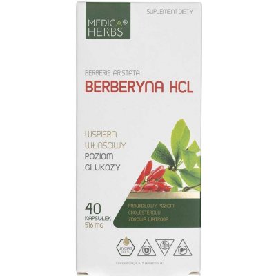 Medica Herbs Berberín HCL 500 mg 40 kapsúl