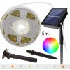 WinWin JH-5L RGB SMD2835 LED pásik solárny so svetelným senzorom, 5m, 5W, DC5V