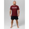 PitBull West Coast - pánské triko casual sport HILLTOP burgundy melír L