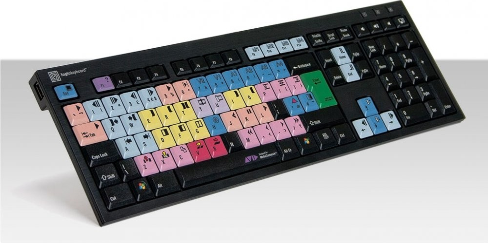 Logickeyboard AVID Media Composer Nero Slim Line (PC)