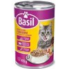 Mokré krmivo pre mačky basil s hydinou, konzerva 415 g