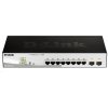 D-Link DGS-1210-10P 10-portový gigabitový Smart+ PoE switch, 8x GbE PoE+, 2x SFP, PoE 65W, bez ventilátora DGS-1210-10P/E