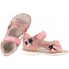 Detské sandále WOJTYŁKO 1S23733 Ružové, veľkosť 22, kožená vložka