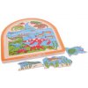 Bigjigs Toys Dřevěné vícevrstvé puzzle Dinosauři