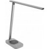GTV Stolní lampa Bressi, 8W, 450lm, AC220–240V, 3-CCT,Wireless Charging, USB, PF>0,5, RA>80, šedá