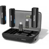 BOYA Microphone Wireless, All-in-one, 2.4GHz, 1 receiver and 2 transmitter, Ultra-Long Battery Life Black EU BOYALINK-TX