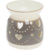AROMALAMPA BIE/SIV VZ. SRDCE PORCEL 10,8*10,8*11,4 CM
