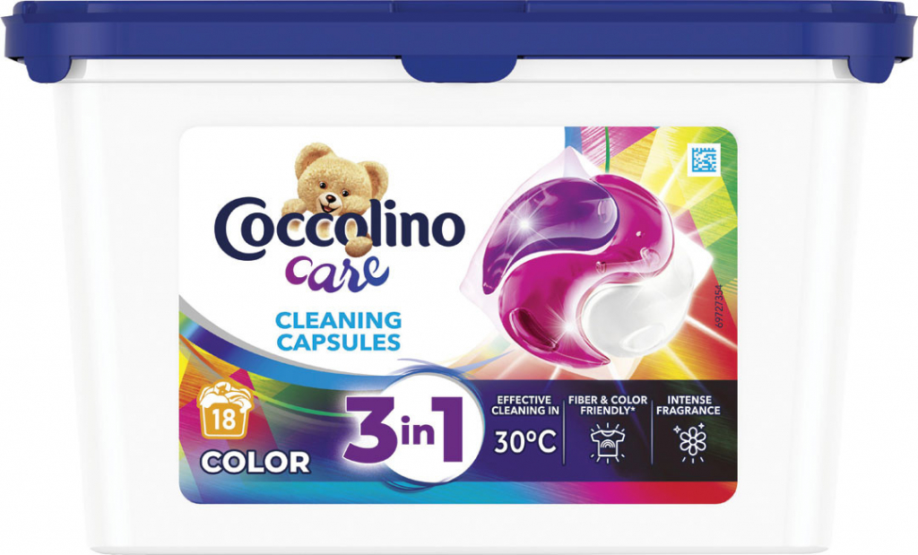 Coccolino Care Color gélové kapsuly na pranie 18 PD 486 g