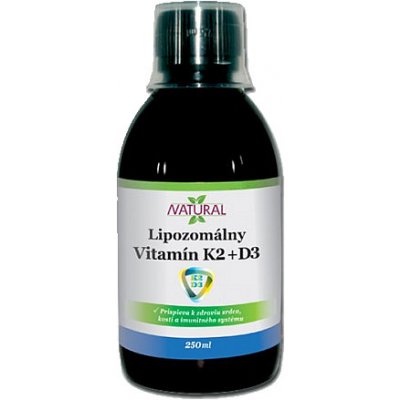 Natural Lipozomálny Vitamín K2 + D3 250 ml
