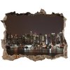 Fototapeta díra na zeď 3D New york v noci 95x64 cm