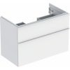 GEBERIT KÚPEĽNE Skrinka pod um.iCon, s 2 zásuvkami, 88.8cm, biela, 502.305.01.3