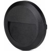 Schodiskové LED svietidlo okrúhle 2W, 4000K, 60lm, čierne VT-1142 (V-TAC)