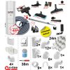 Centrálny vysávač HAYDEN 70 Super Vac + Sada príslušenstva PREMIUM so sacou hadicou 9,1 m ON/OFF (11 ks), Inštalačná sada potrubia: 24 m - 4x zásuvka. (Centrálny vysávač HAYDEN 70 Super Vac + Sada prí