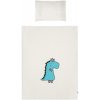 BELISIMA 6-dielne posteľné obliečky Dino 3D 100x135 smotanovo-tyrkysové 100x135 tyrkysová