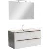 Vario Trim 100 kompletný kúpeľňový nábytok antracitovo-biely