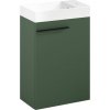 Laufen Ardo Skříňka s umyvadlem 45 cm, lesní zelená mat, madlo černá mat ARDO45ZMC 1 set