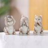 Gilde Gilde Dekoratívne figúrky Trio múdrych mačiek