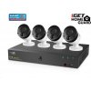 iGET HOMEGUARD HGNVK85304 PoE kamerový systém s detekciou pohybu SMART, 8-kanálový FullHD NVR + 4x FullHD vonkajšia kam