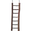 Natural Living dřevěný žebřík přírodní dřevo 7 příček/30 cm