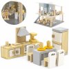 Viga Toys VIGA PolarB Súprava nábytku do domčeka pre bábiky Kuchyňa Jedáleň