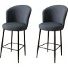 Súprava barových stoličiek Fora Anthracite, 2 ks, 2 ks