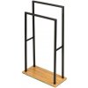 Wenko | WENKO 24752100 - Držiak na uteráky BAMBUSA 46x80 cm čierna/hnedá | WE0078