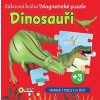 Dinosauři Zábavná kniha Magnetické puzzle