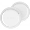Fixed Silky Sticker silikónové nalepovacie puzdro pre Apple AirTag, double pack, biele FIXSIL3M-756-WH